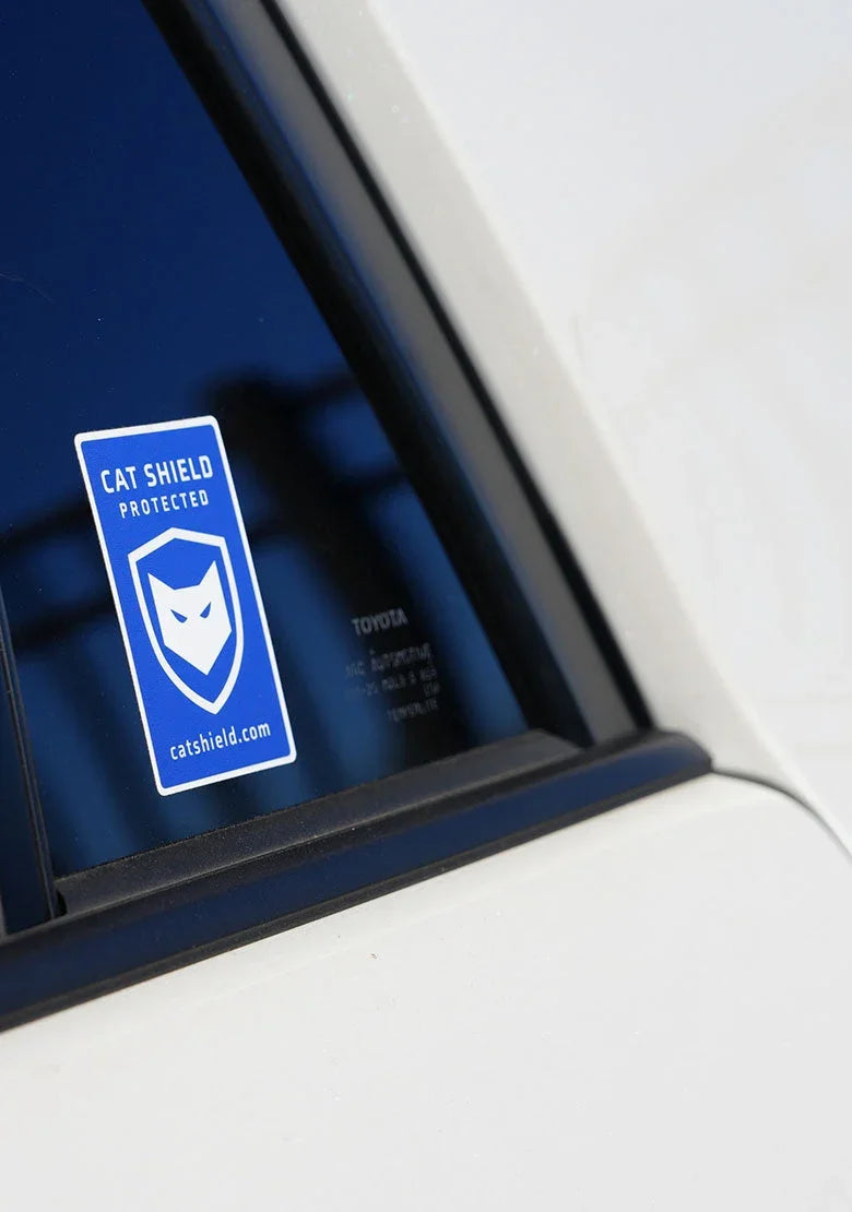 Standard Cat Shield Protected Stickers 3 in x 2 in (3 Pack) - Miller CAT Corp