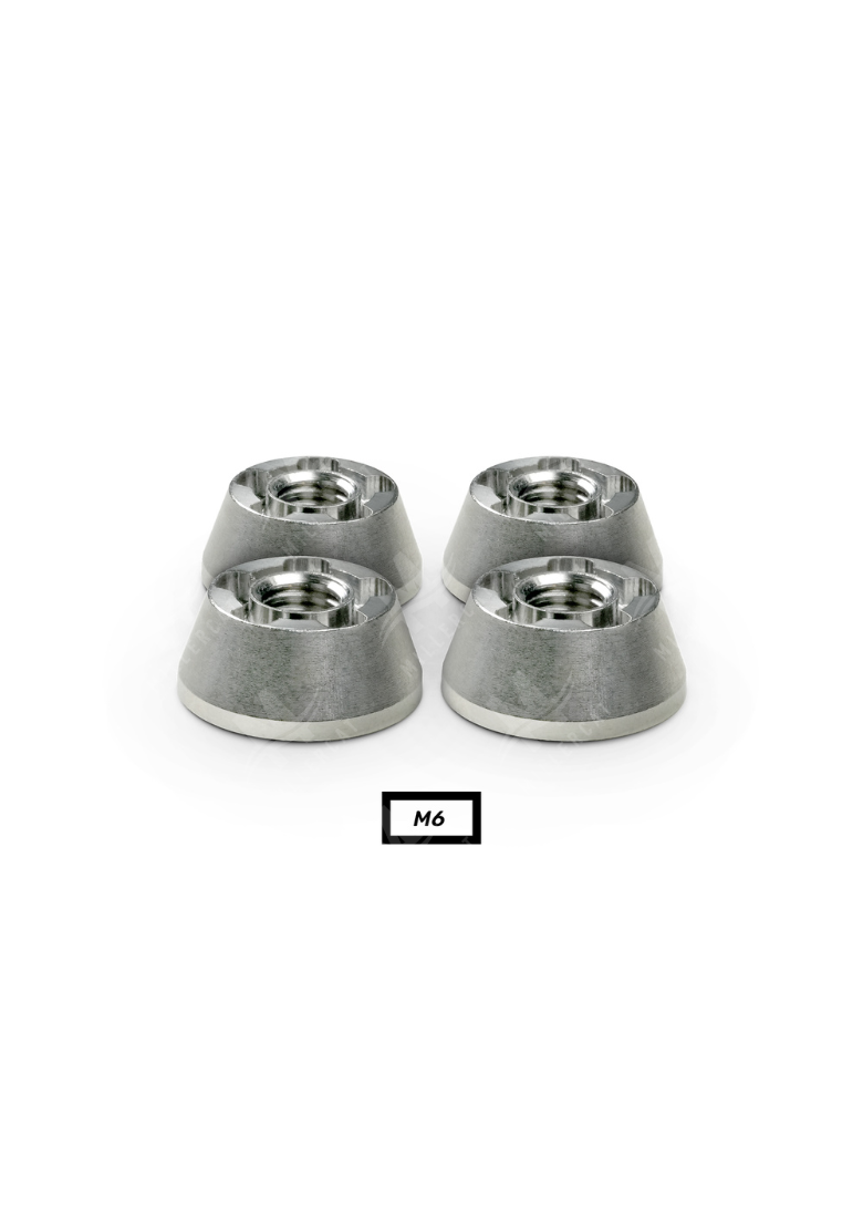 MCPROTECTED M6/M8 Security Nuts Refill Set, Tamper-Resistant