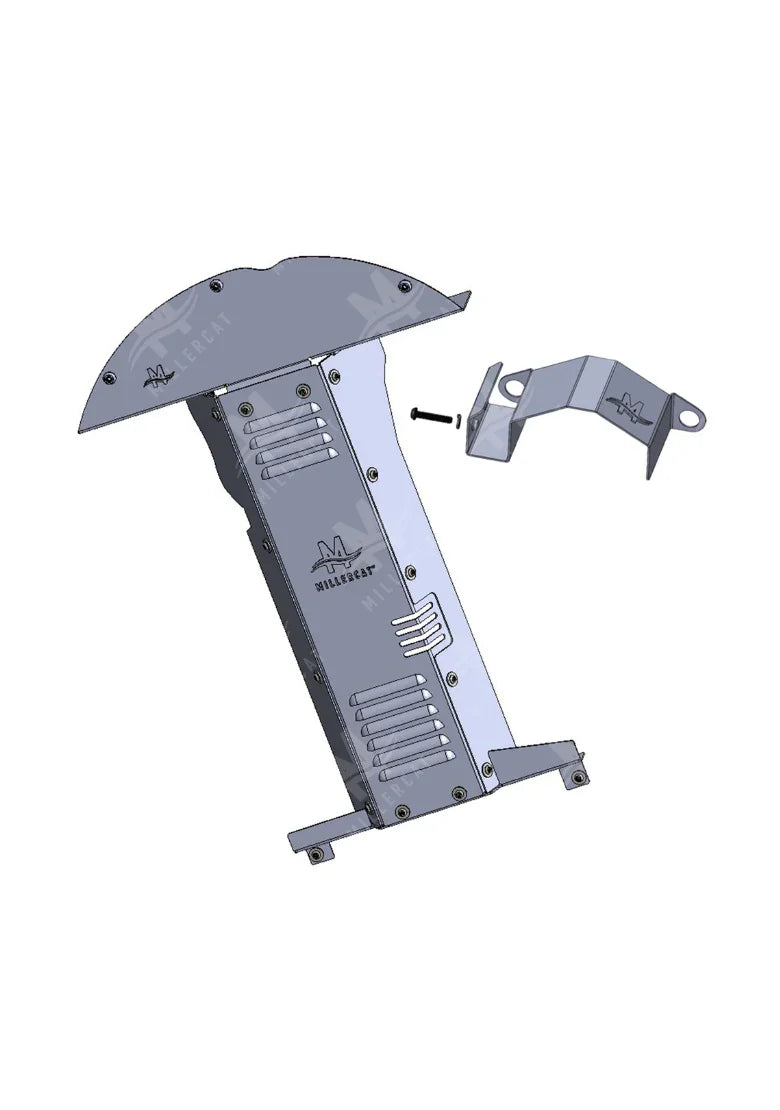 Toyota Prius Gen 2 2004-2009 V2 Cat Shield, Complete Package - Miller CAT Corp