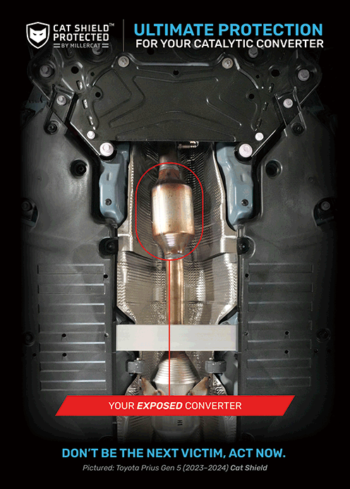 Toyota Prius Gen 5 2023-2025 Cat Shield - Miller CAT Corp