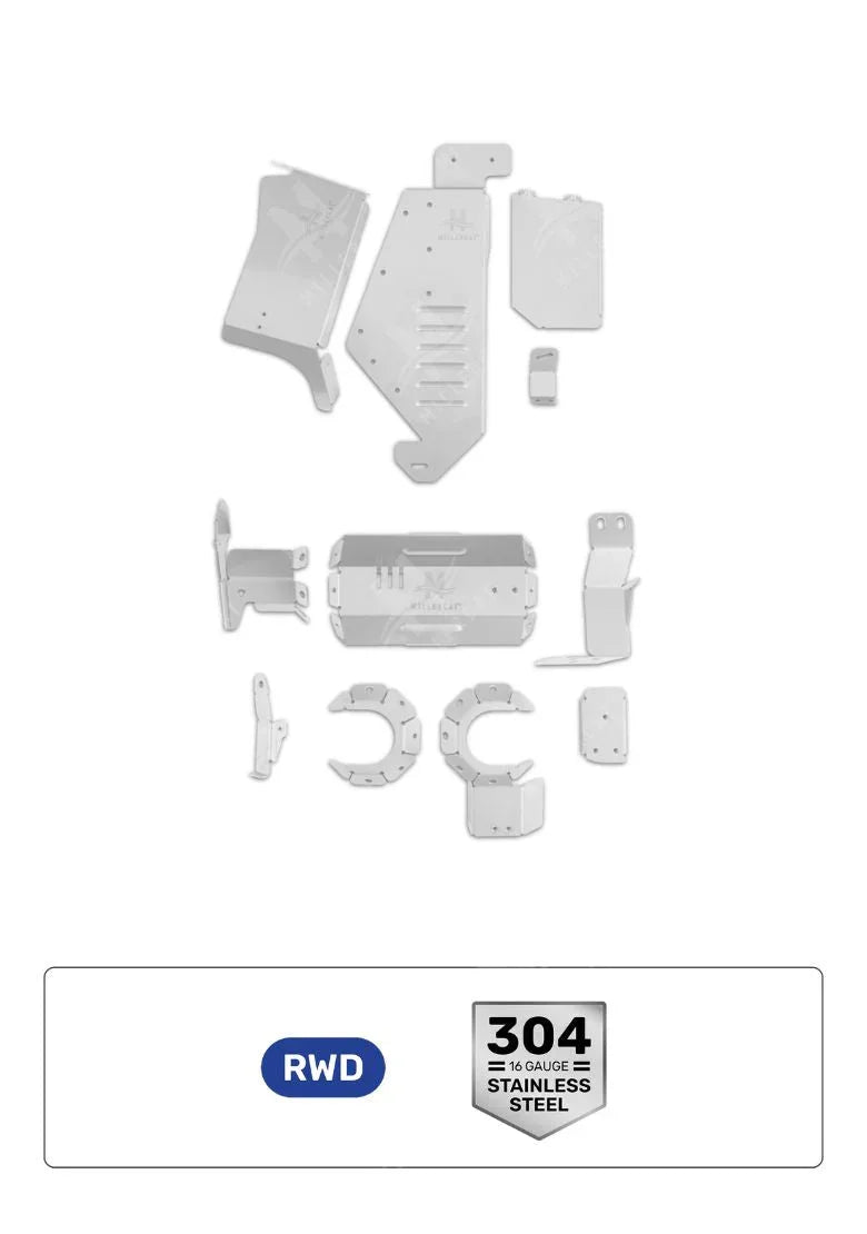 Toyota Tacoma 2.7L RWD 2016-2023 V2 Cat Shield - Miller CAT Corp
