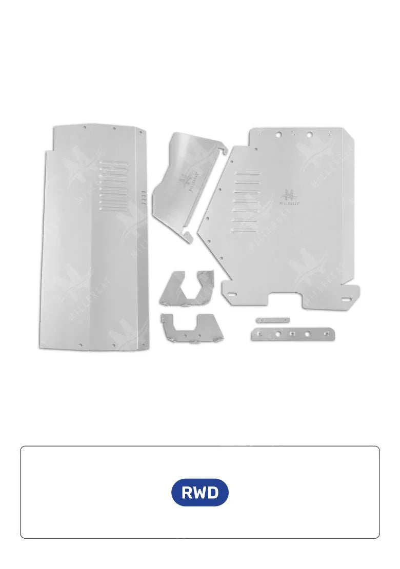 Toyota Tacoma 2.7L RWD 2016-2023 V1 Cat Shield - Miller CAT Corp