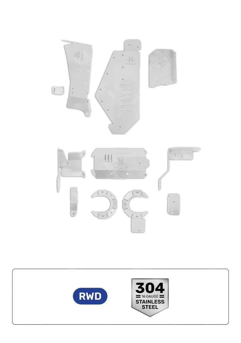Toyota Tacoma 2.7L RWD 2005-2015 V2 Cat Shield - Miller CAT Corp