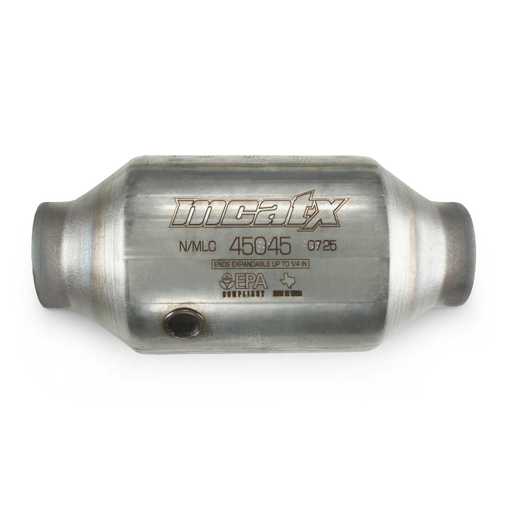 MCATX 4.55" EPA Spun Converter with O2 Sensor Bung