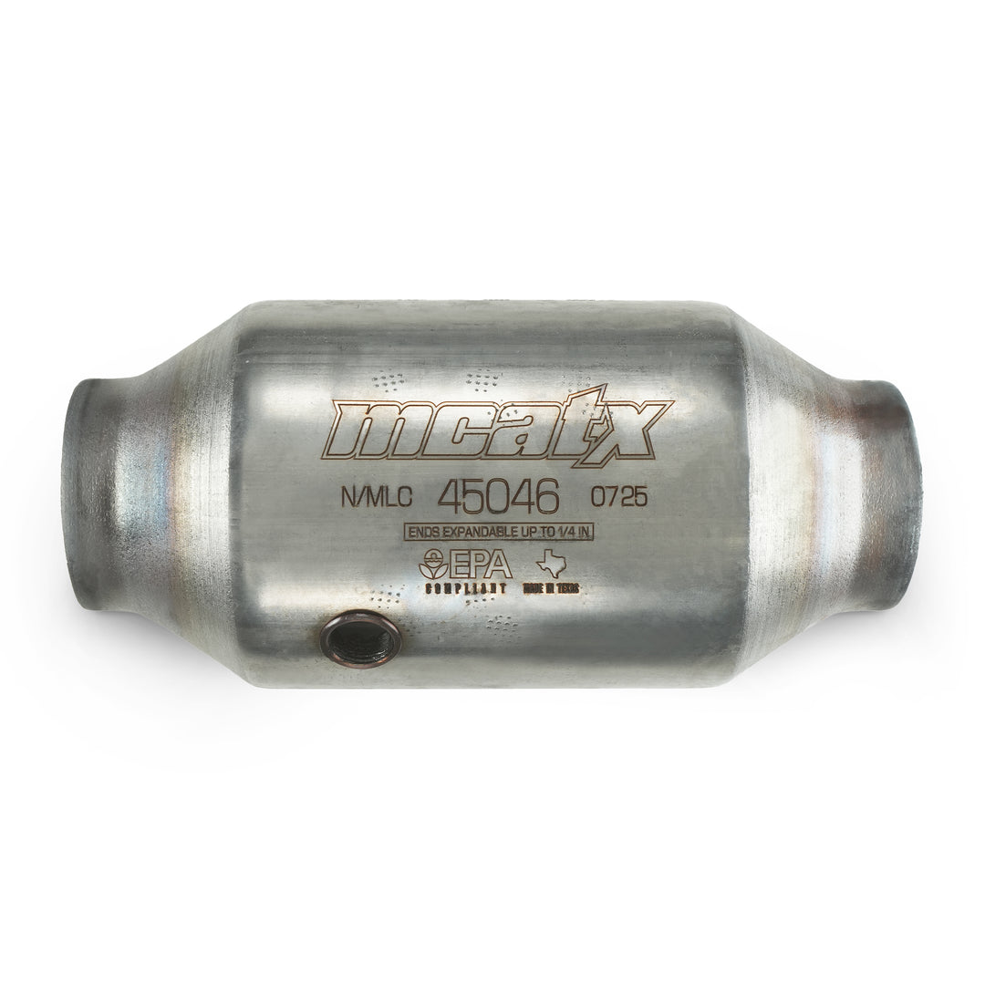 MCATX 4.55" EPA Spun Converter with O2 Sensor Bung