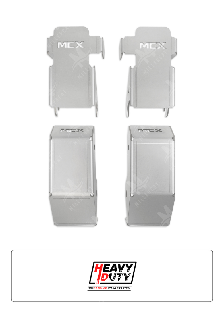 Toyota Tacoma 2024-2026 MCX Trailing Arm Skid Plate Kit